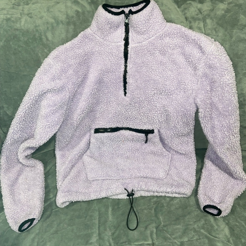 Lavender Sherpa Fleece Jacket